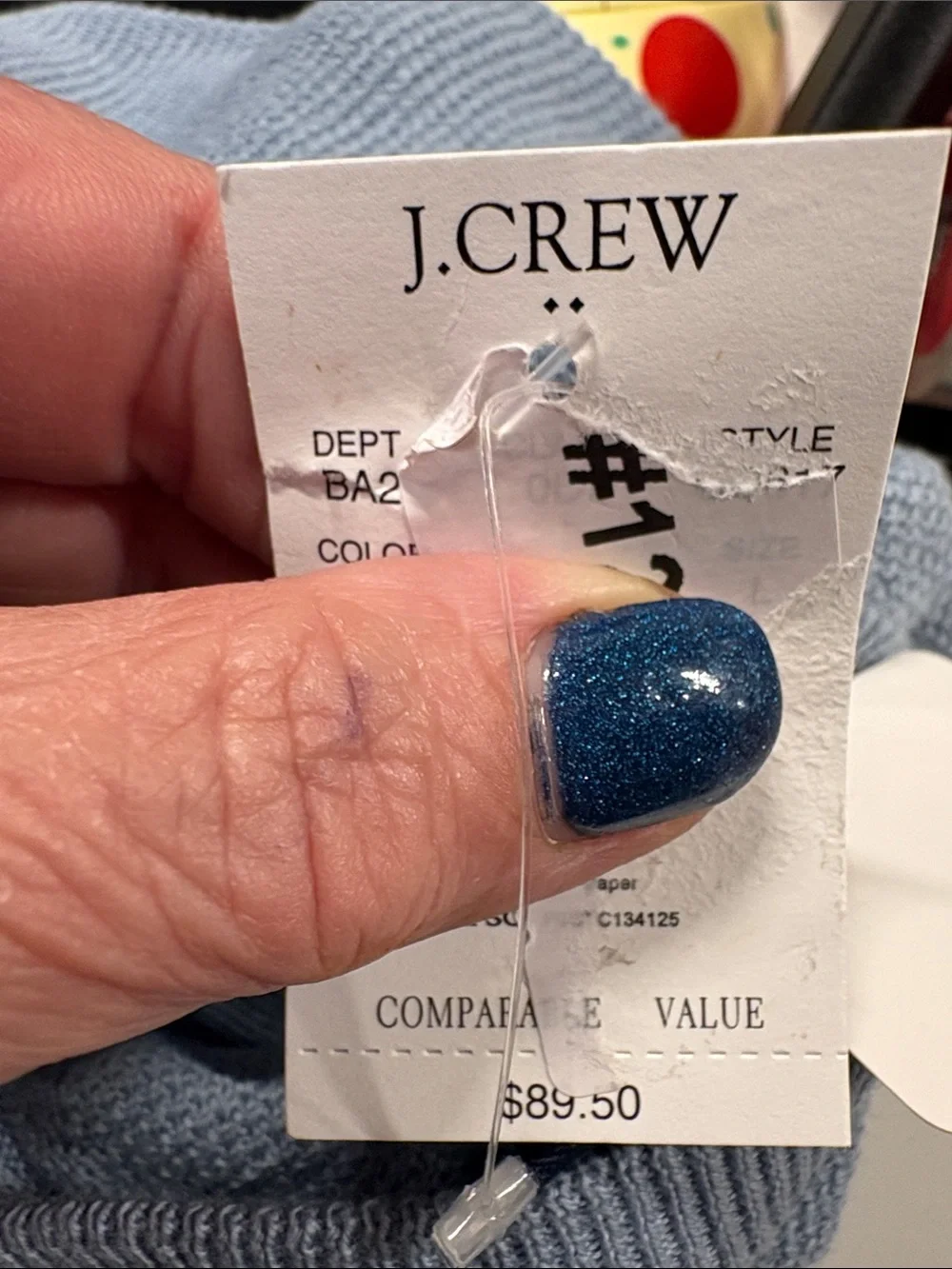 J. Crew Light Blue Crewneck Sweater - Classic Knit